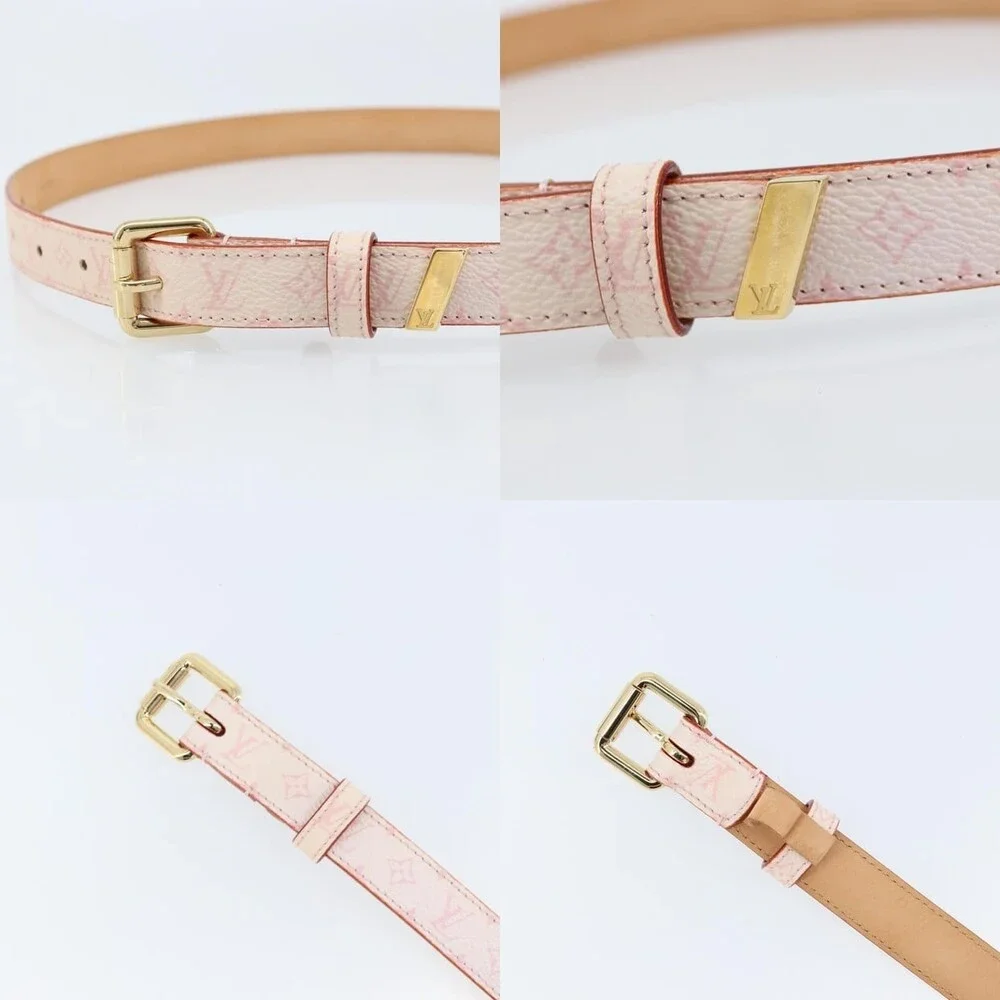 Louis Vuitton Monogram Cherry Blossom Ceinture Belt Brown